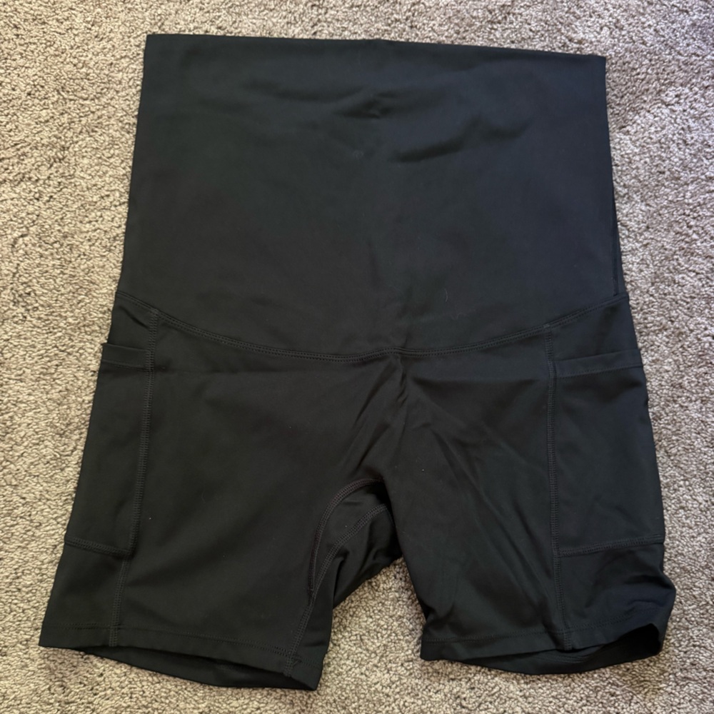 Women’s Maternity Spandex Biker Shorts 5” Seam